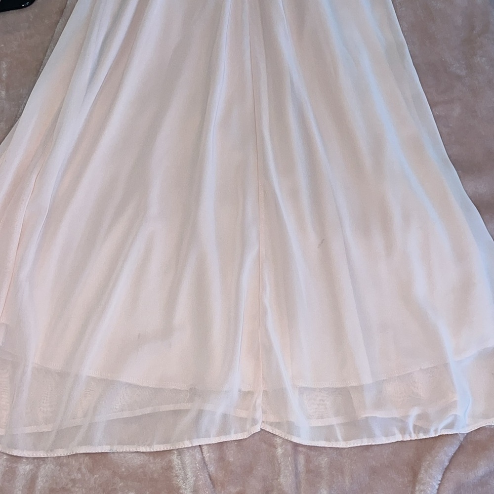 John Zack Petite Open Back Maxi Dress With Fluted Lace Sleeve - Picture 10 of 13